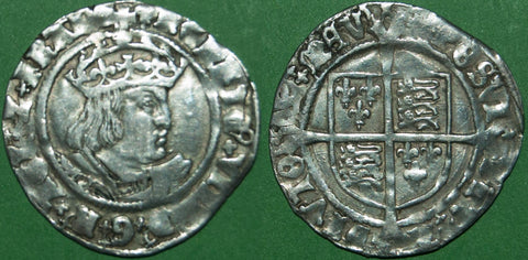 Henry the Eighth second coinage groat with Laker bust D and mintmark Lis.
