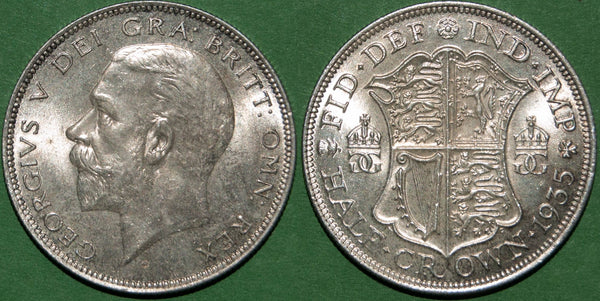 George the fifth 1935 halfcrown in uncirculated condition