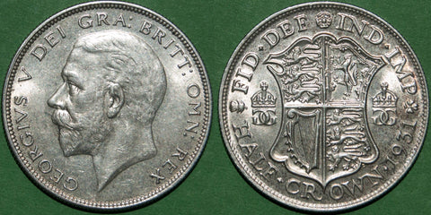 George the fifth 1931 fourth coinage halfcrown in uncirculated condition.