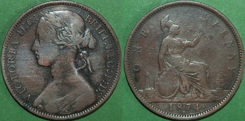 Image of a Victoria bun head penny