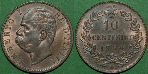 Image of an Italian ten centesimi coin