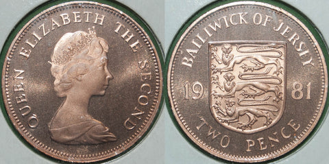 Image of a Jersey proof two pence coin