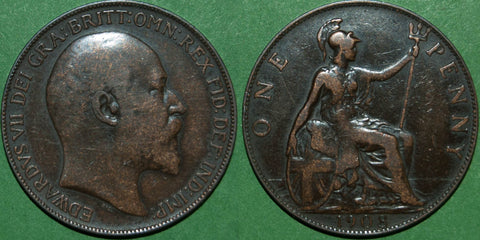 Edward the Seventh penny coin