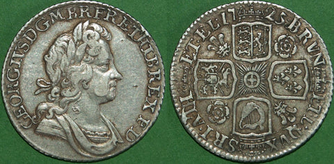 George I 1725 Roses & Plumes Shilling
