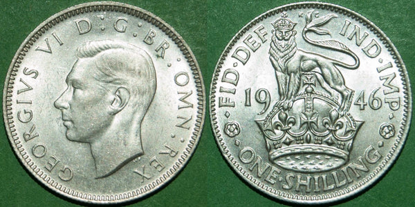 George VI 1946E Shilling