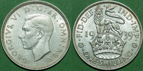 George VI 1939E Shilling