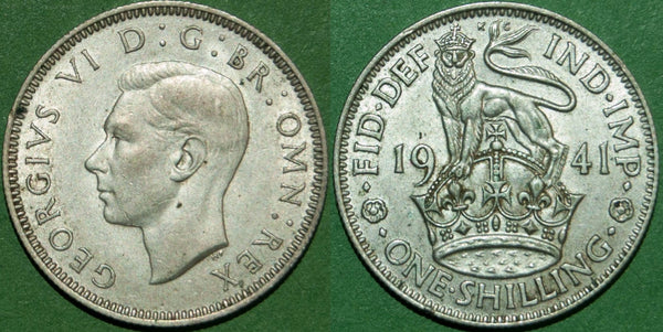 Image of a George the Sixth shilling coin