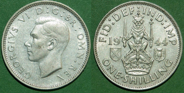 Image of a George the Sixth shilling coin