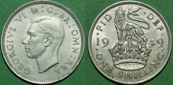 Image of a George the Sixth shilling coin