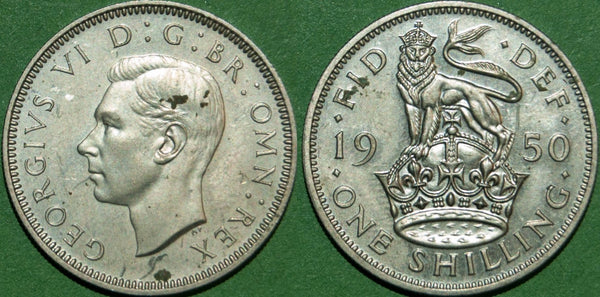 George VI 1950E Proof Shilling