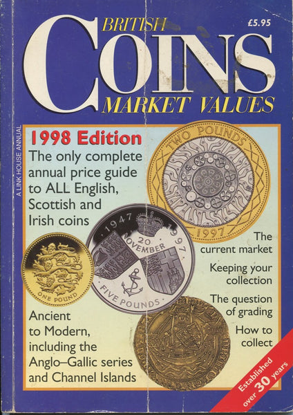 Image of a book. British Coin Market Values 1998