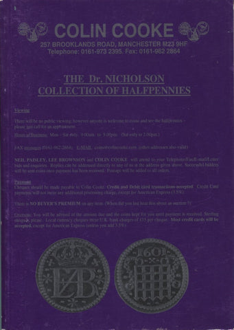 Cover image of the Nicholson halfpenny collection catalogue