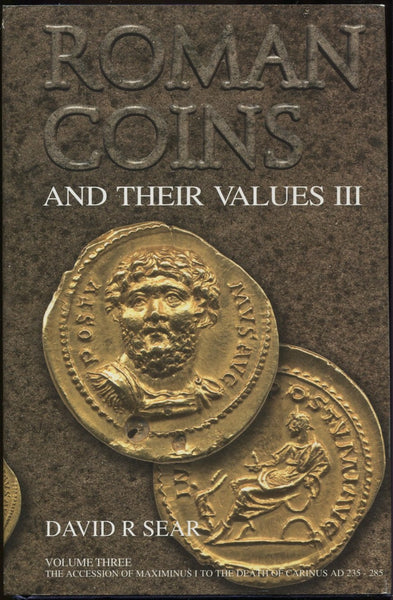 Book cover of 'Roman Coins and Their Values III' with images of Roman coins. The Millennium edition.