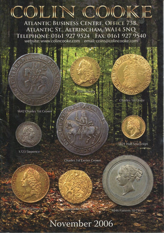 Cover image of Colin Cooke fixed price list for November 2006