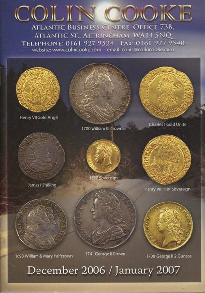 Cover image of Colin Cooke fixed price list for December 2006