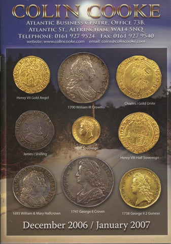 Cover image of Colin Cooke fixed price list for December 2006