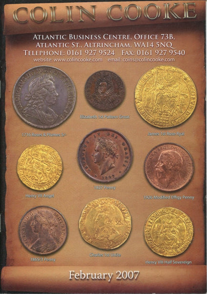 Cover image of Colin Cooke fixed price list for February 2007