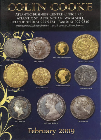 Cover image of Colin Cooke fixed price list for February 2009