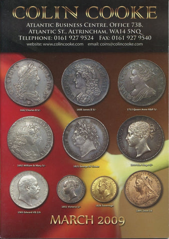 Cover image of Colin Cooke fixed price list for March 2009