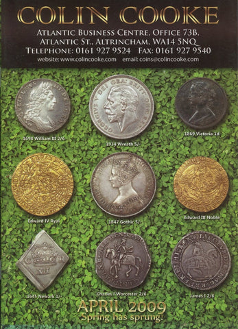 Cover image of Colin Cooke fixed price list for April 2009