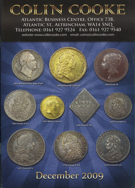 Cover image of Colon Cooke fixed price list for December 2009