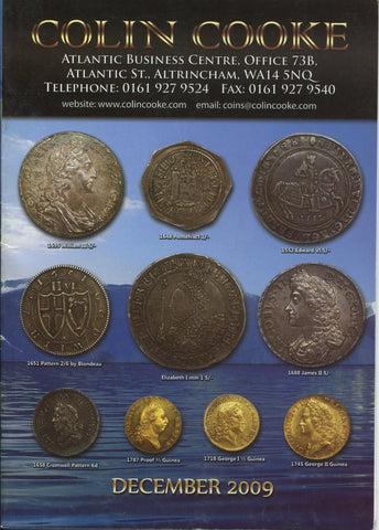 Cover image of Colin Cooke fixed price list for December 2009