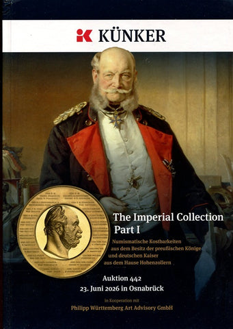 Catalogue cover of the Imperial Collection part 1 sold by Kunker on 23rd June 2026