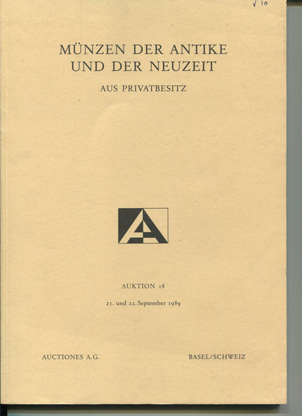 Auctiones AG auction catalogue cover