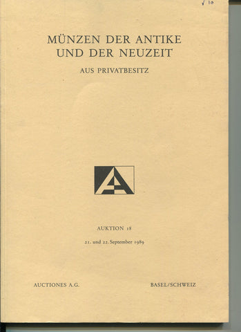 Auctiones AG auction catalogue cover