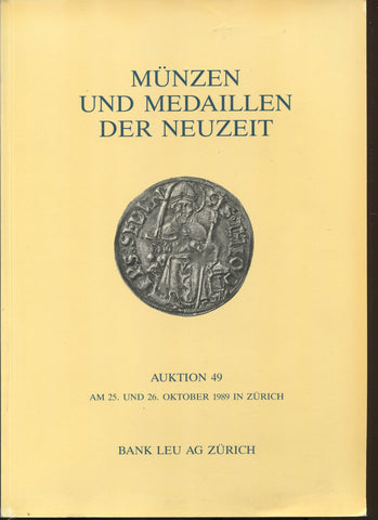 Bank Leu auction catalogue cover