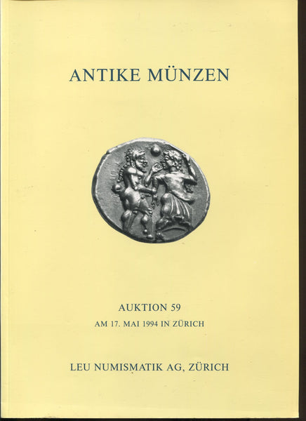 Leu Numismatik auction catalogue cover