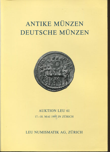 Leu Numismatik auction catalogue cover