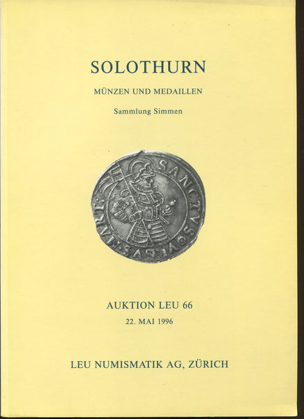 Leu Numismatik auction catalogue cover