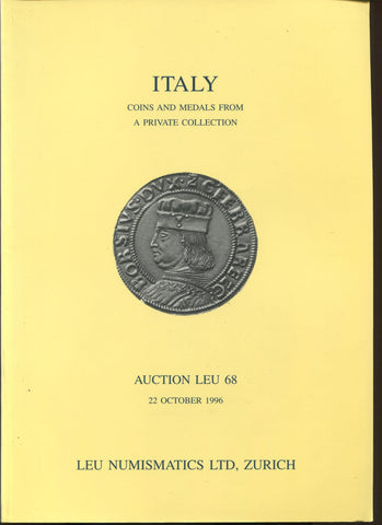Leu Numismatics auction catalogue cover