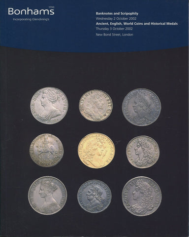 Cover image of Bonhams auction catalogue for the sale held on 2nd October 2002