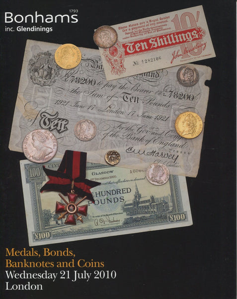Image of Bonhams auction catalogue for 21st July 2010