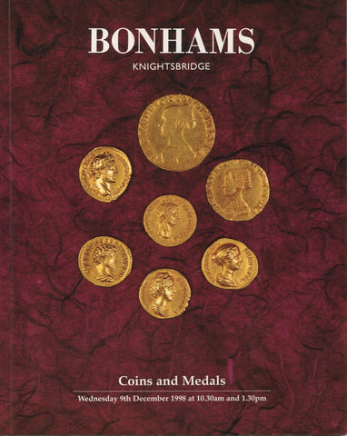Cover image of Bonhams auction catalogue for the sale held on 9th December 1998