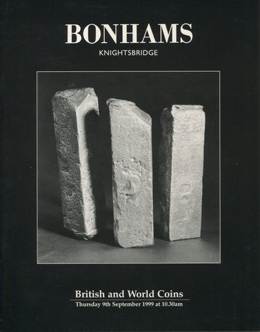 Cover image of Bonhams auction catalogue for the sale held on 9th September 1999