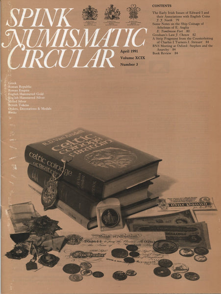 Cover image of Spink's Numismatic Circular for April 1991
