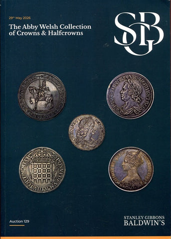 Catalogue cover of the Abby Welsh collection of crowns and halfcrowns sold by Baldwin's in May 2026
