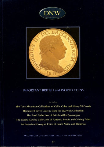 DNW sale 67 auction catalogue cover