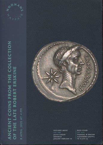 Catalogue cover for the Noonans sale of the Robert Erskine Collection of Ancient Coins