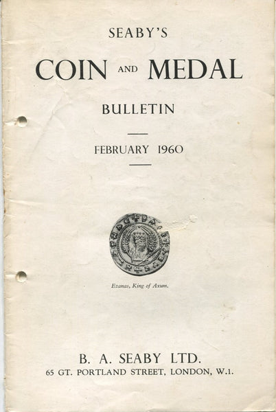 Seaby's Coin and Medal Bulletin for February 1960