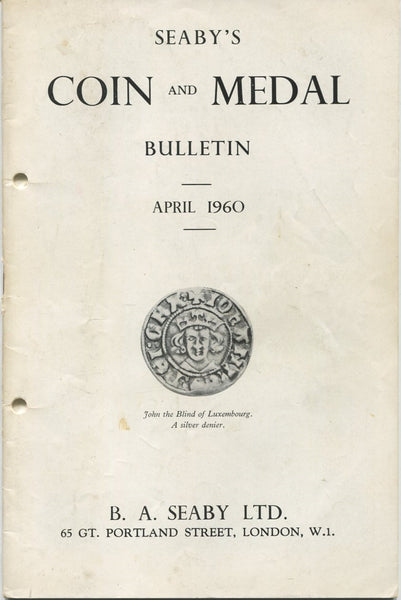 Seaby's Coin and Medal Bulletin for April 1960