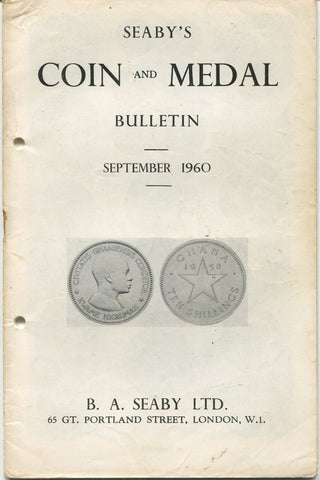 Seaby's Coin and Medal Bulletin for September 1960