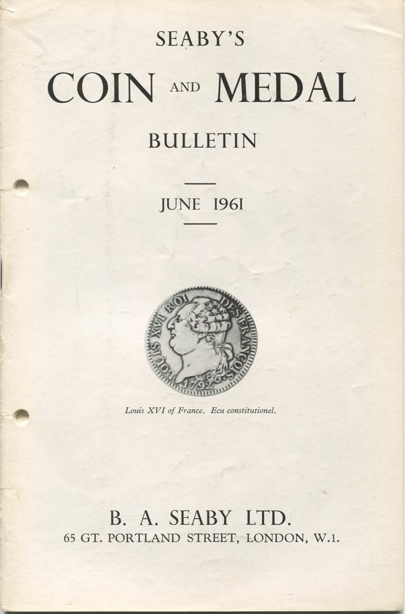 Seaby Seaby's Coin & Medal Bulletin, June 1961 - RP Coins