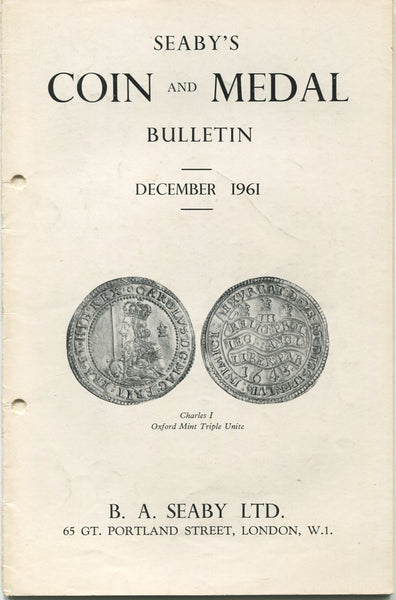 Seaby's Coin and Medal Bulletin for December 1961
