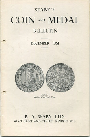 Seaby's Coin and Medal Bulletin for December 1961