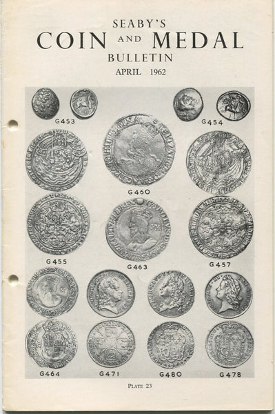 Seaby's Coin and Medal Bulletin for April 1962