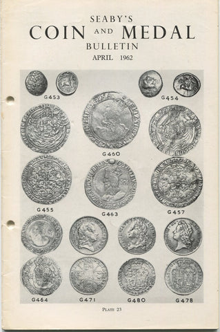 Seaby's Coin and Medal Bulletin for April 1962